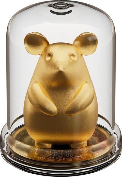 【期货】加纳2026年中国生肖鼠年镶嵌358克立体鼠雕塑3盎司镀金银币全球发行111枚 - 【期货】加纳2026年中国生肖鼠年镶嵌358克立体鼠雕塑3盎司镀金银币全球发行111枚