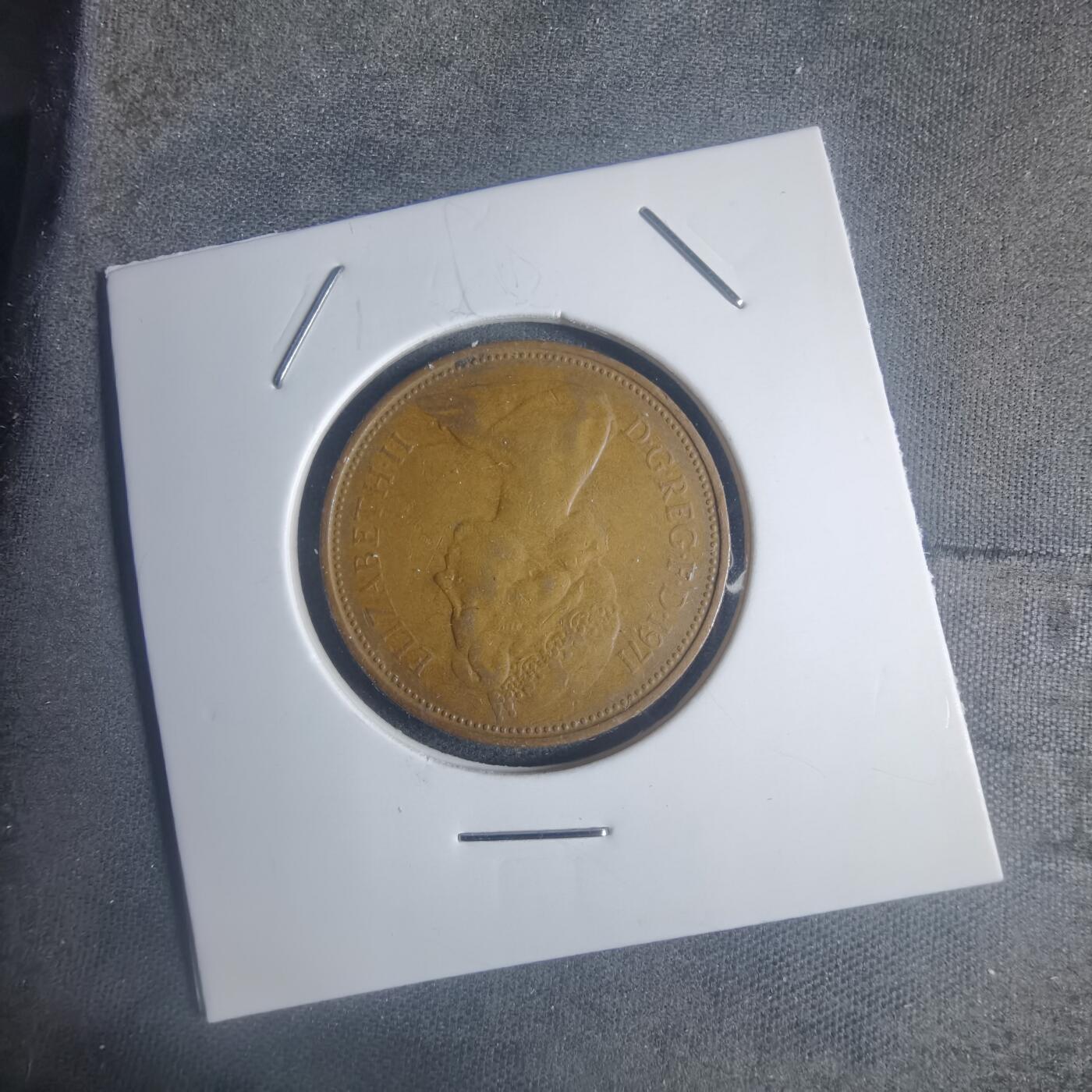 沼泽如烟--第932场 英国1971年2便士