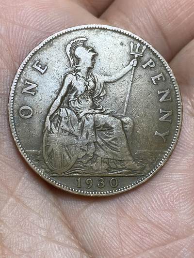 2025年第一百三十六场(总第一百六十二场）外国好品纸夹散币场(免佣金) - (英国🇬🇧1930年1便士(乔治五世第三版)
