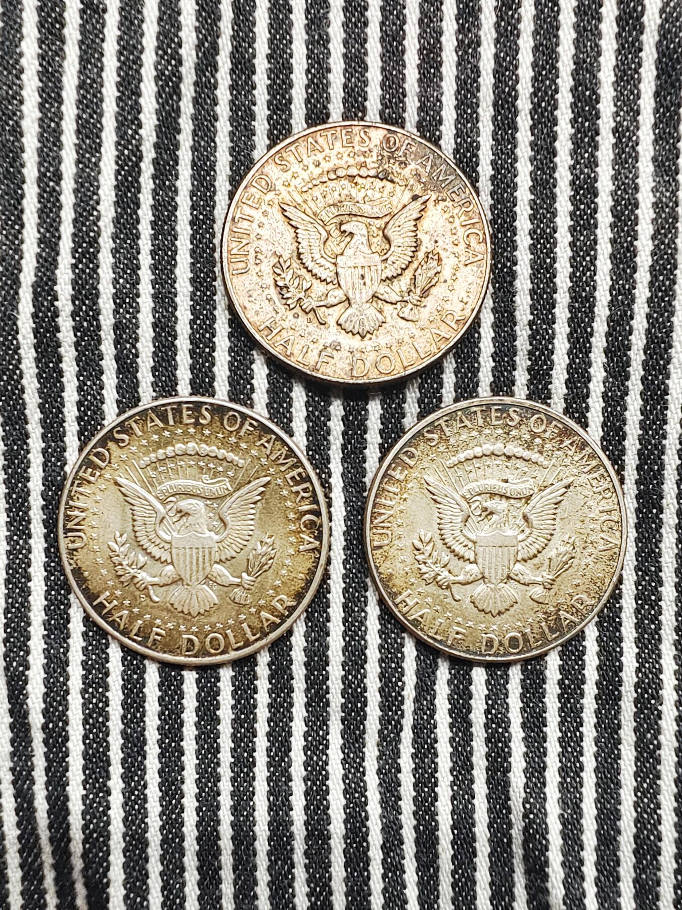 美国1964年肯尼迪50美分鹰徽银币分币 硬币 收藏