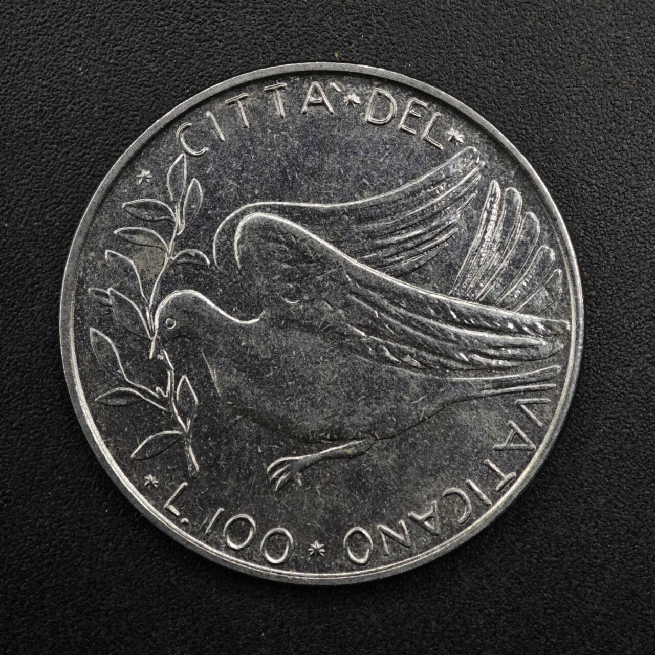 【淘币小摊】实时拍第八百二十七拍   散币场   满百包邮可预留二周 每周一统一发货   梵蒂冈1972年100里拉