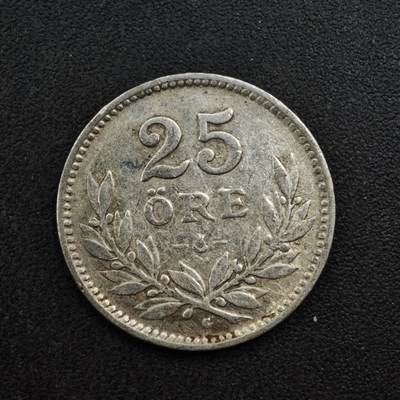 【淘币小摊】实时拍第八百二十七拍   散币场   满百包邮可预留二周 每周一统一发货   - 瑞典1932年25欧尔银币