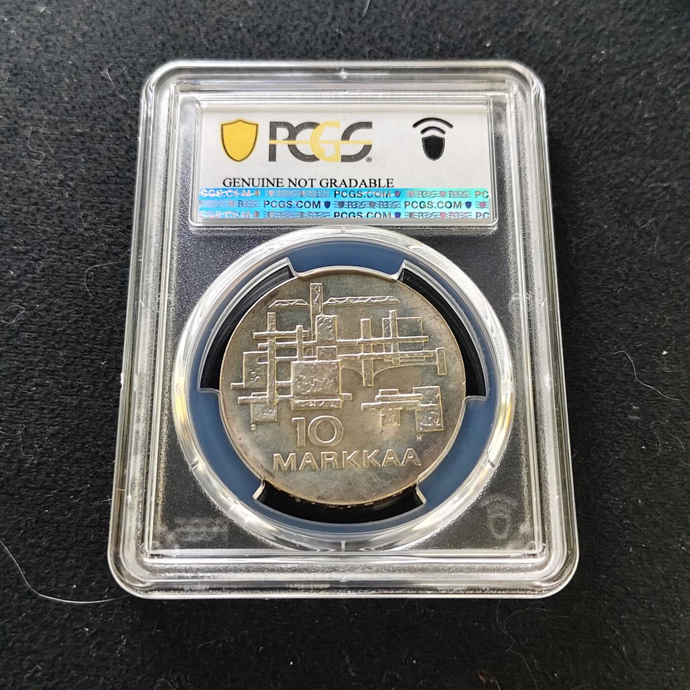 【全场包邮】纯粹捡漏拍487场（免费代拍第24场） 芬兰1967年10马克独立50周年纪念银币-PCGS UNC DETAIL