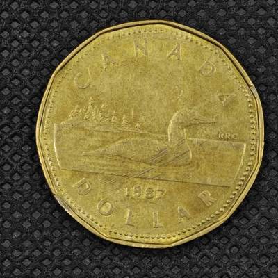 【淘币小摊】限时拍第八百三十拍  散币纸币邮票场  满百包邮可预留两周  周一统一发货  -  加拿大1987年1元铜币