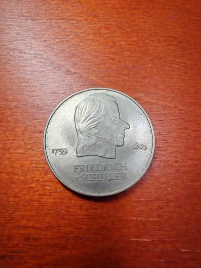 长老汇蛇年精选第八十一场拍卖 -  1972东德席勒20马克铜镍币