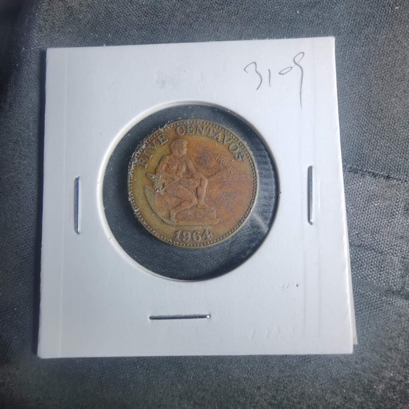 沼泽如烟--第931场 菲律宾1964年五分