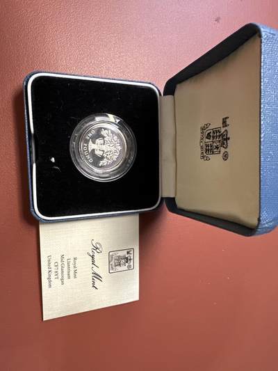 12.25银币、套币、精制币专场 - 1987年英国1镑银币 精制币盒证全