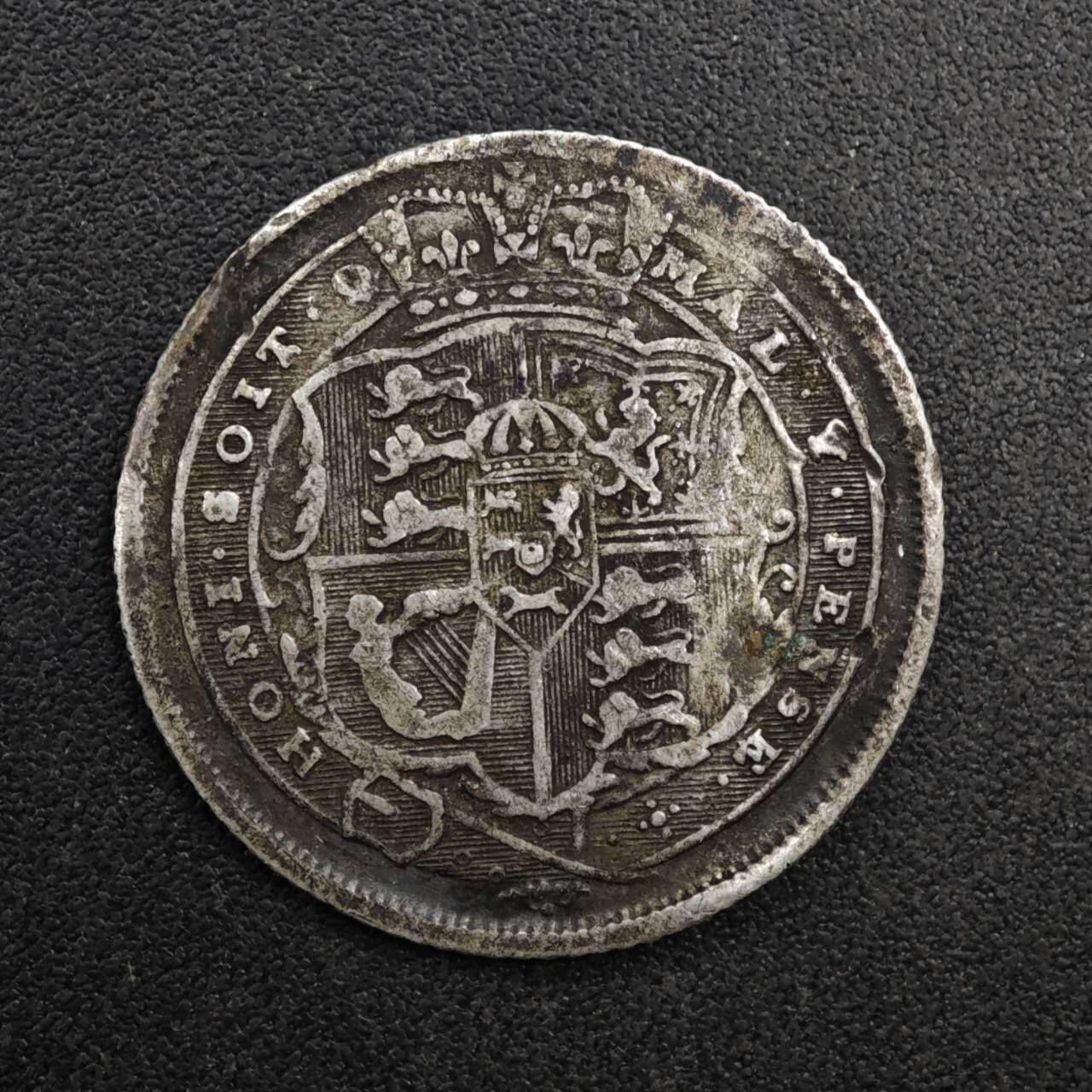 【淘币小摊】实时拍第八百二十七拍   散币场   满百包邮可预留二周 每周一统一发货   英国1817年乔治三世6便士银币