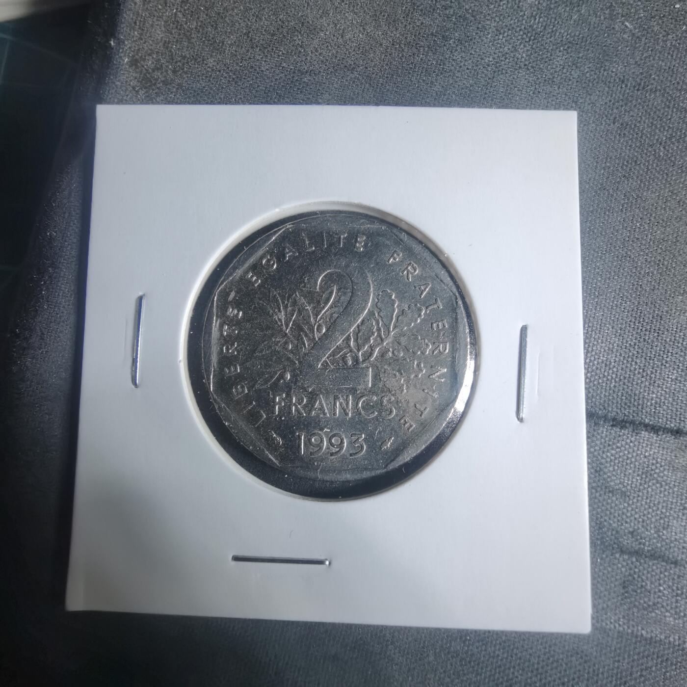 沼泽如烟--第931场 法国1993年2法郎纪念币