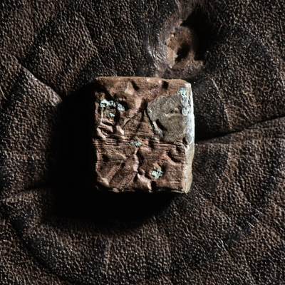 【良泉】【元旦直播场】1月1日晚19.30点开拍！208组西方古代钱币、日本朝鲜花钱 - 公元前3世纪【古印度】孔雀王朝【罕见】包铜1卡夏帕，当时的伪造品，2.71克