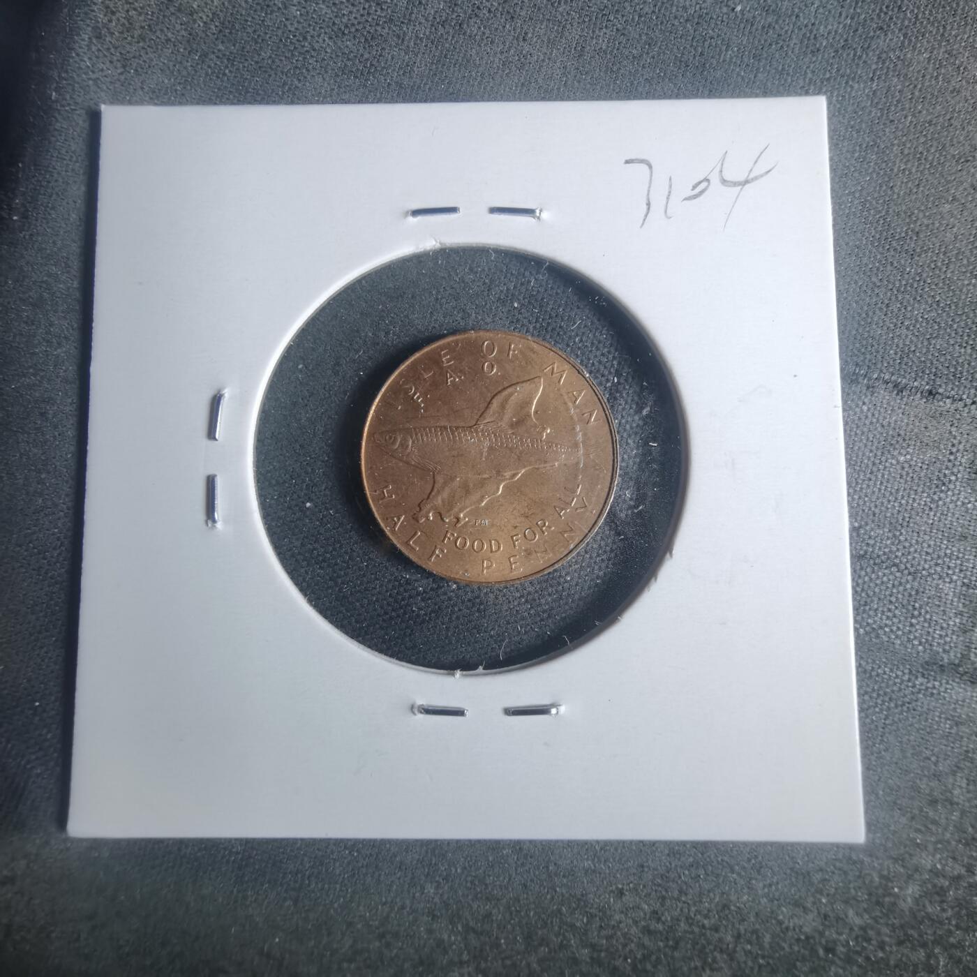 沼泽如烟--第931场 马恩1981年半便士FAO纪念币