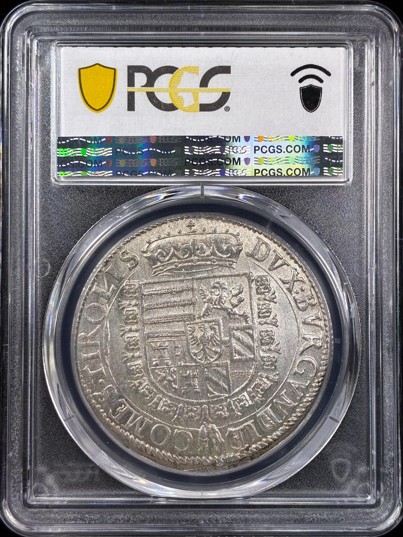 【雨安】【直播拍卖】【世界币章121期-评级币】2025-12-20 周六 19:30 保真 [评级欧洲] Austria 奥地利 1泰勒 Early早期无纪年 斐迪南二世 (1564-95)  PCGS-MS63 凝霜粉光 一流品相 更高分数仅2枚