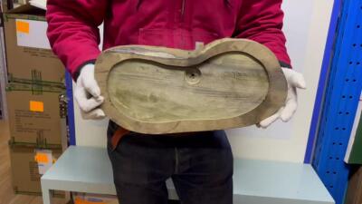 零元拍：C1-1 金丝楠 茶盘，尺寸约：465/210/390/220MM，满果香，满金丝满水波，未上漆上蜡