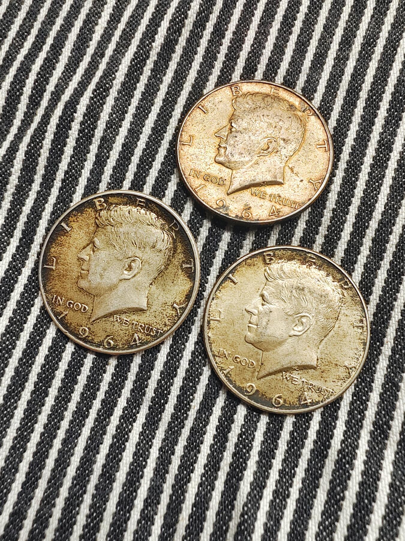 美国1964年肯尼迪50美分鹰徽银币分币 硬币 收藏