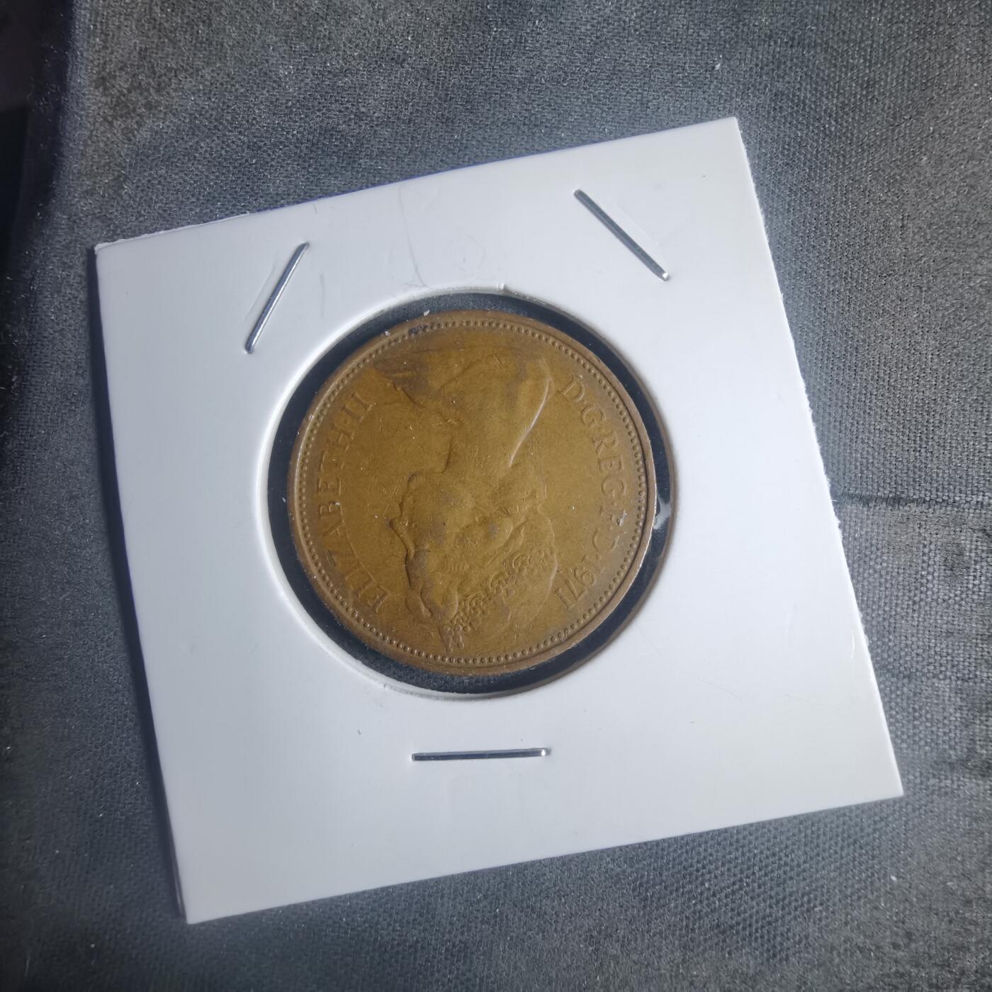 沼泽如烟--第932场 英国1971年2便士