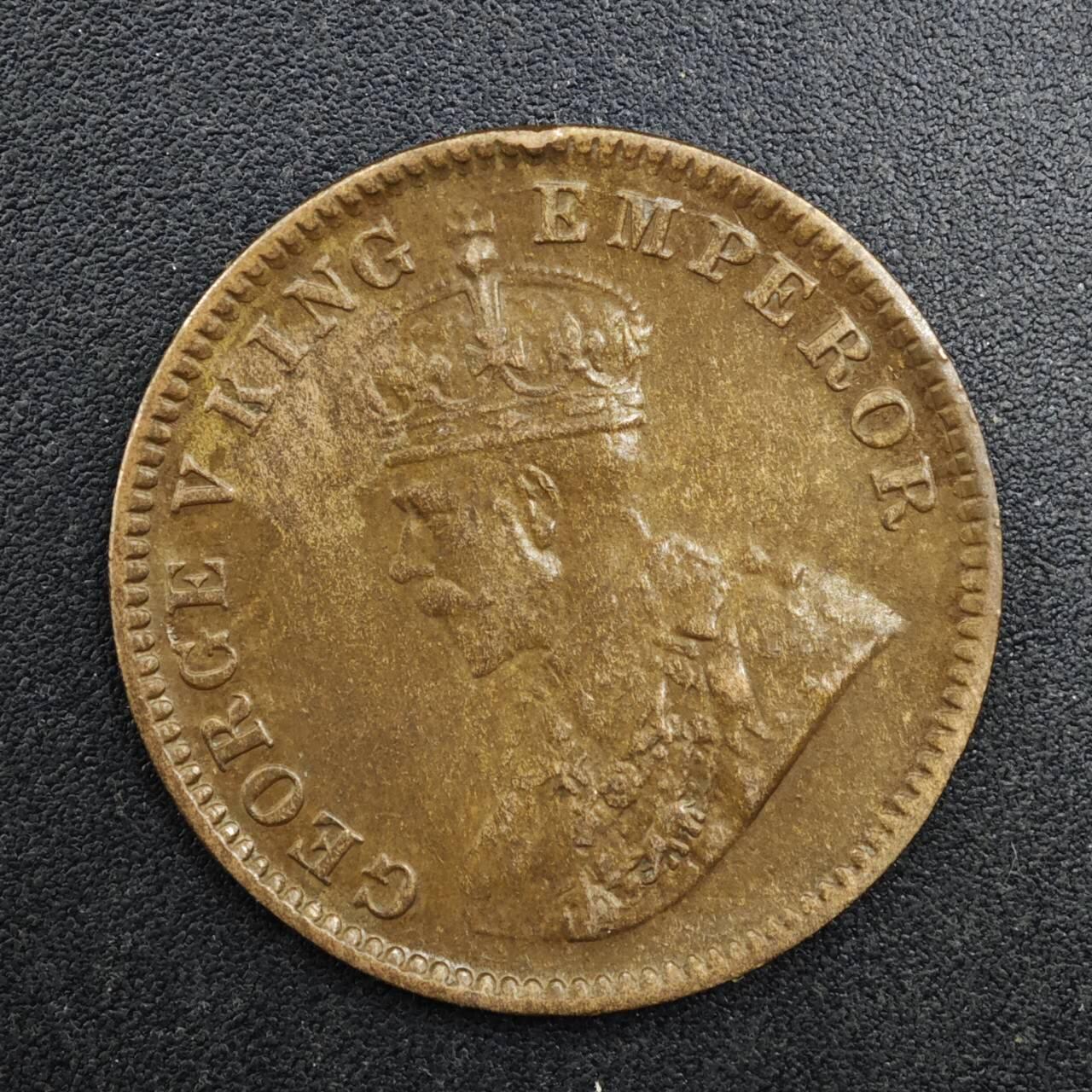 【淘币小摊】实时拍第八百二十七拍   散币场   满百包邮可预留二周 每周一统一发货   印度1936年乔治五世1/4安娜铜币