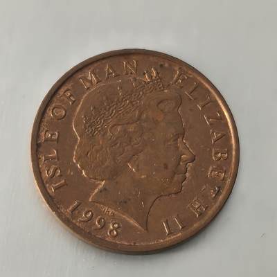 Krab外币市集Vol.26 - 马恩岛1998年1便士