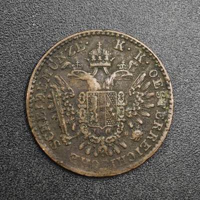 【淘币小摊】实时拍第八百二十七拍   散币场   满百包邮可预留二周 每周一统一发货   - 奥地利1851年1/2克鲁泽铜币