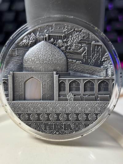 第186期拍卖 - 纽埃2022年古文明系列波斯文明2盎司纪念银币，999银，发行500枚