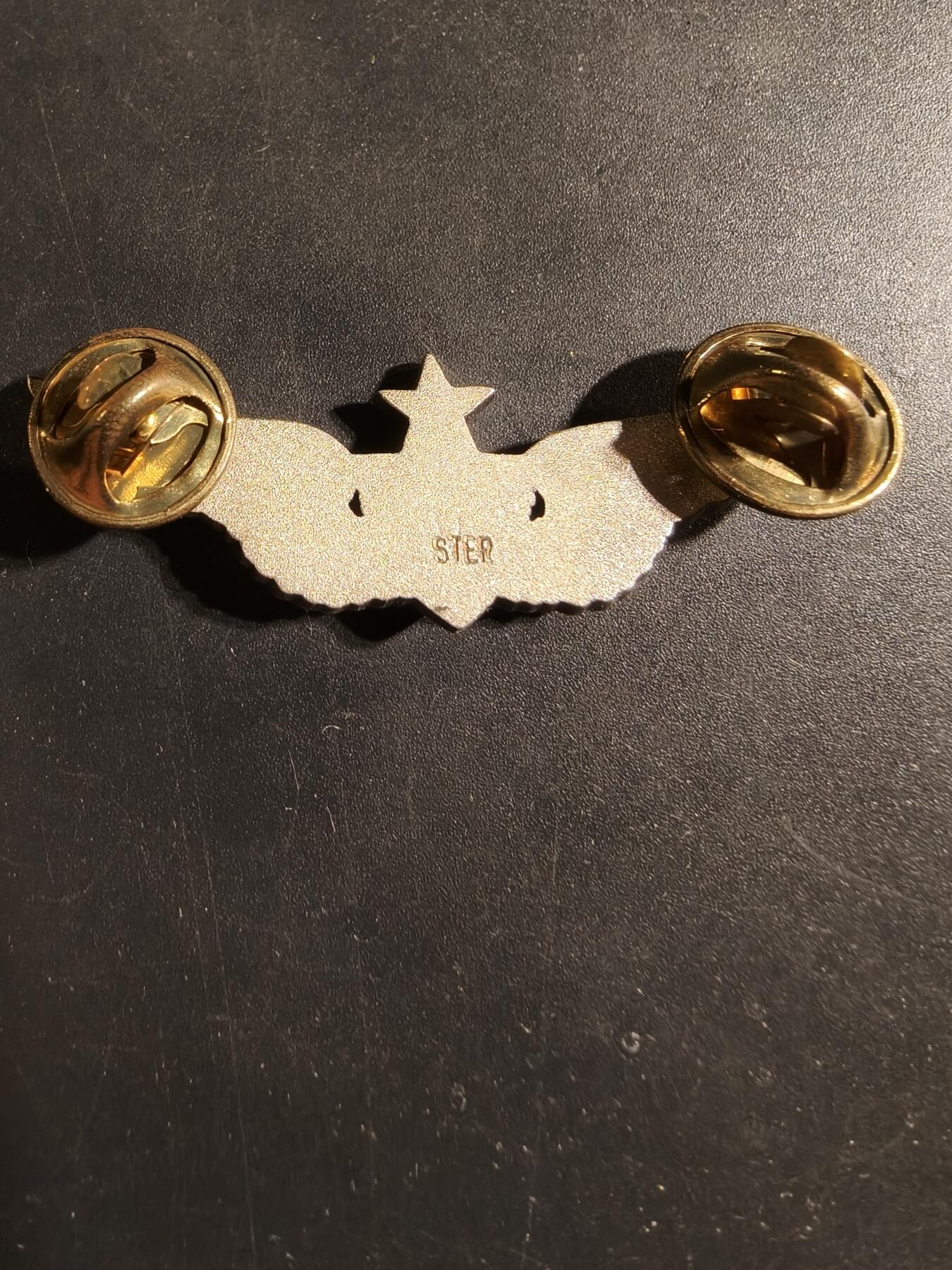 老王徽章第169期 美国空军军医中级技能章    925银    2英寸