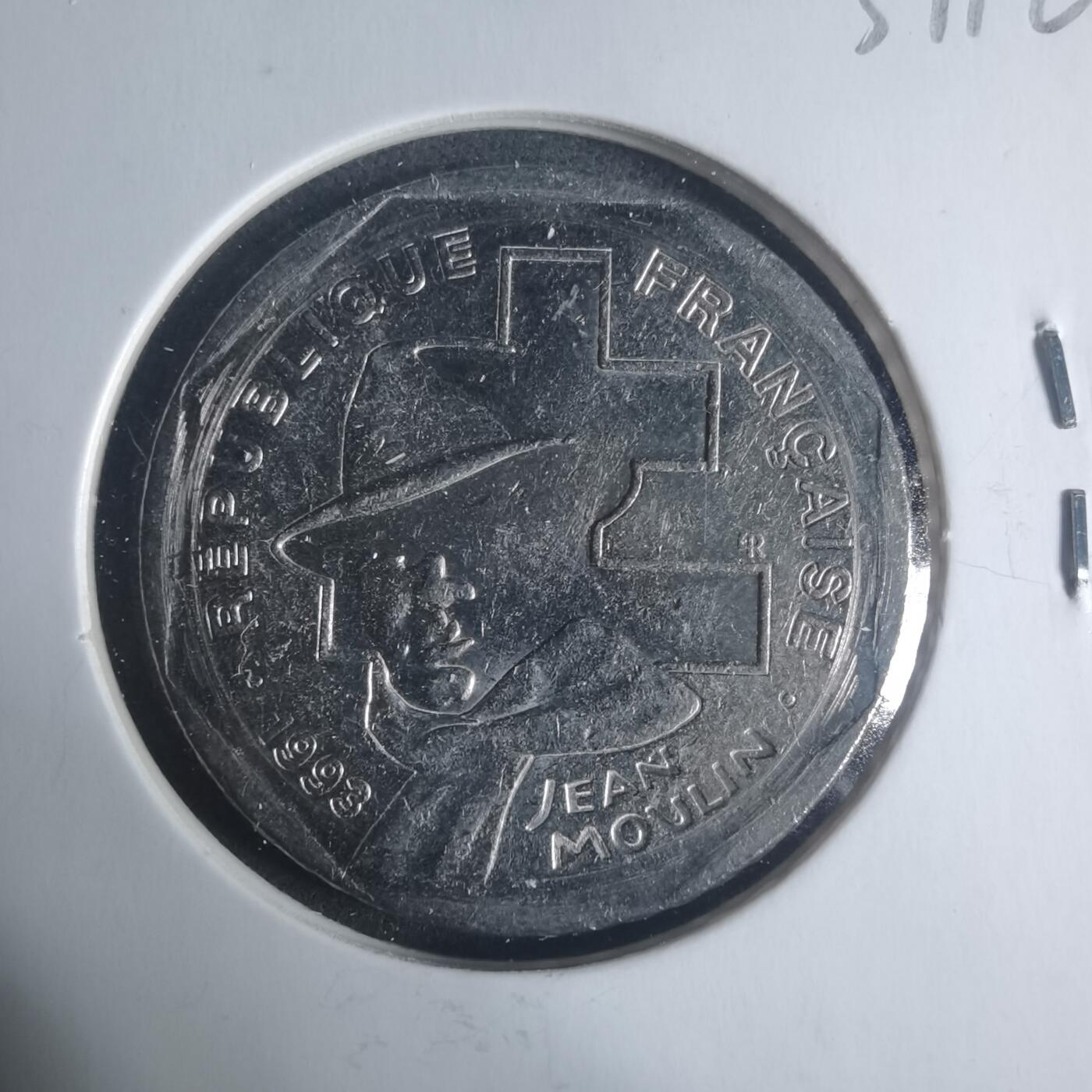 沼泽如烟--第931场 法国1993年2法郎纪念币