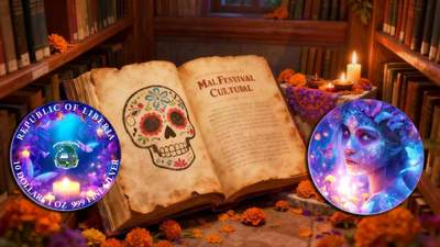 利比里亚2026年梦幻世界系列4亡灵节女神1盎司超大尺寸120毫米双面彩色纪念银币