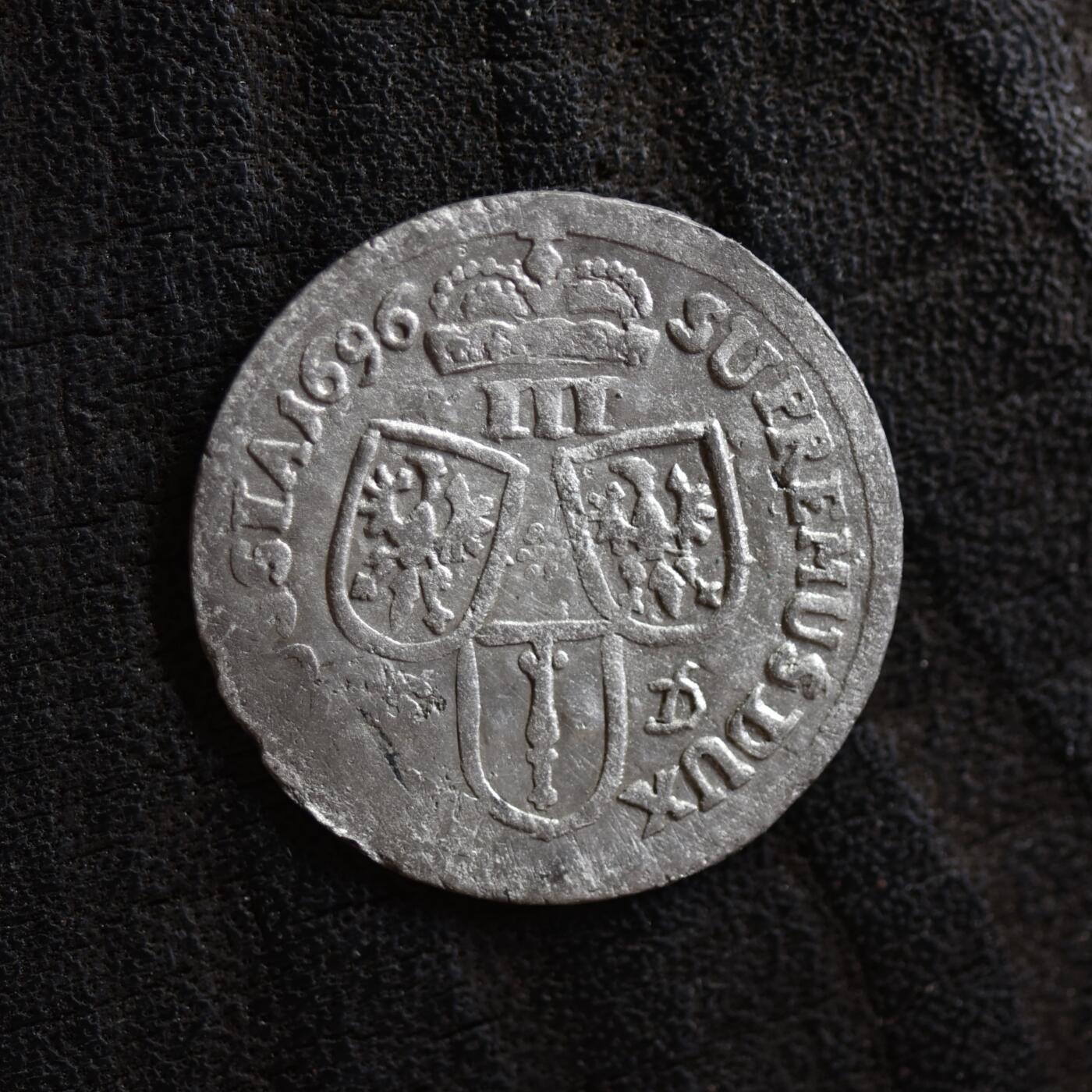 【良泉】【元旦直播场】1月1日晚19.30点开拍！208组西方古代钱币、日本朝鲜花钱 【藏家出品B】1696年，德意志——勃兰登堡选帝侯、普鲁士公爵——腓特烈三世，未流通美品！3格罗申银币，1.44克