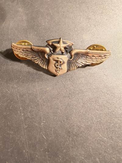 老王徽章第169期 - 美国空军军医高级技能章    925银    2英寸