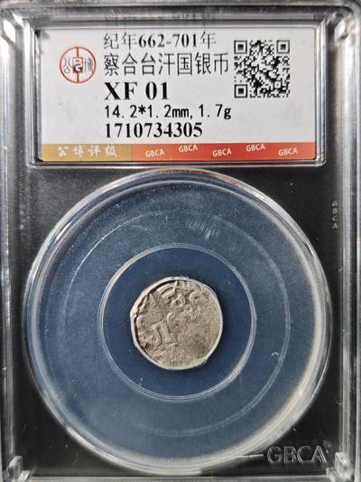 93期回流戒指饰品杂件纪念章丝路钱币专场 - 察合台汗国银币
