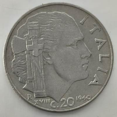Krab外币市集Vol.26 - 意大利1940年20分