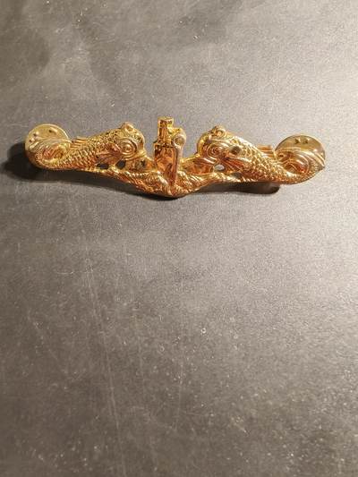 老王徽章第169期 - 美国海军军官潜艇战专家证章      带厂标