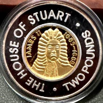 长老汇蛇年精选第八十一场拍卖 - 根西2006年精制母子币，英国王世系列乔治一世，内币为铜镍币 外币为银币，发行量稀少