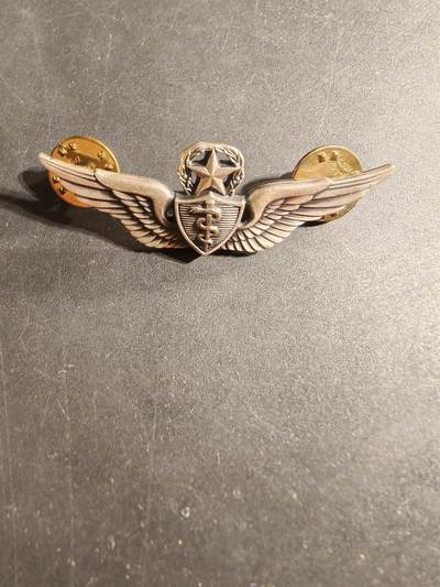 老王徽章第169期 - 美国空军军医高级技能章    925银    2英寸