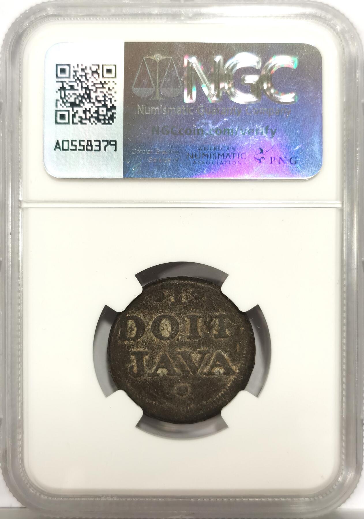 博洋堂世界钱币拍卖第153期（全场包邮） NGC XF40 英属东印度公司爪哇岛1814年1杜伊特，原味有分难得