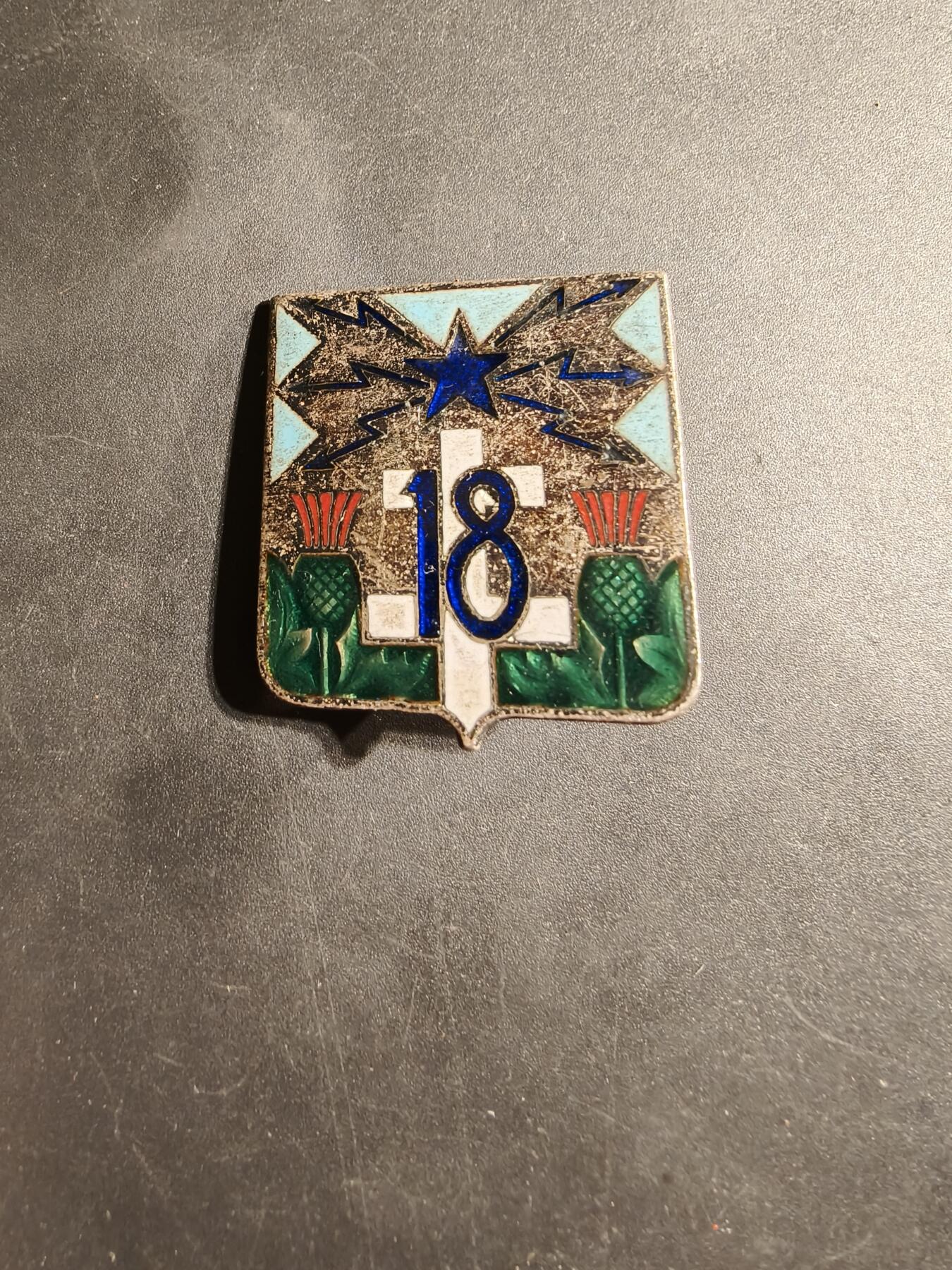 老王徽章第169期 法国陆军第18信号团证章