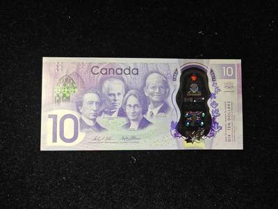 加拿大 建国150周年 纪念钞 10元 全新UNC - 加拿大 建国150周年 纪念钞 10元 全新UNC
