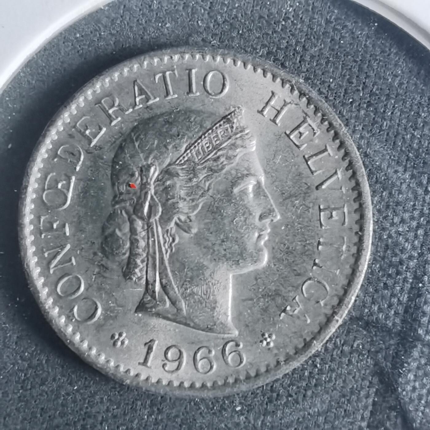 沼泽如烟--第931场 瑞士1966年五分