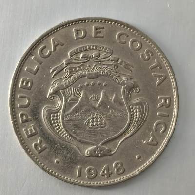 Krab外币市集Vol.26 - 哥斯达黎加1948年25分