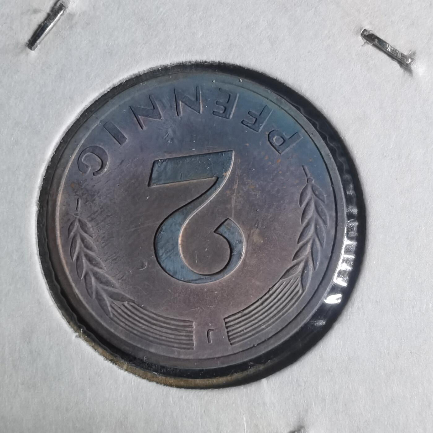 沼泽如烟--第933场 德国1968年2芬尼