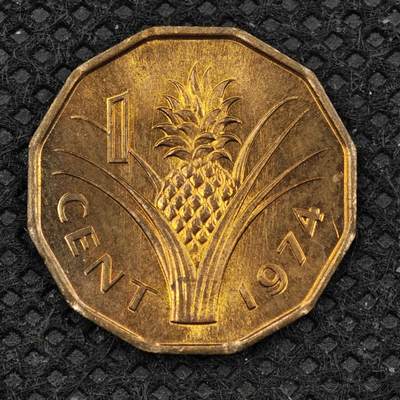 【淘币小摊】限时拍第八百三十二拍  散币场  满百包邮可预留两周  周一统一发货  -  斯威士兰1974年1分铜币