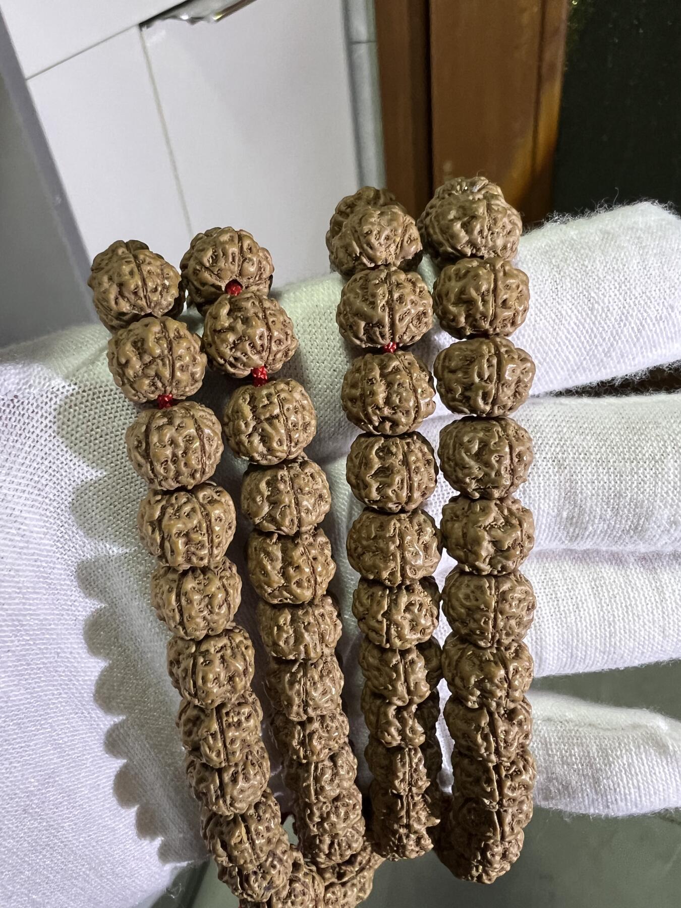 零元拍：W1-3 蜂窝盘龙纹 金刚长串佛珠，约10/8MM