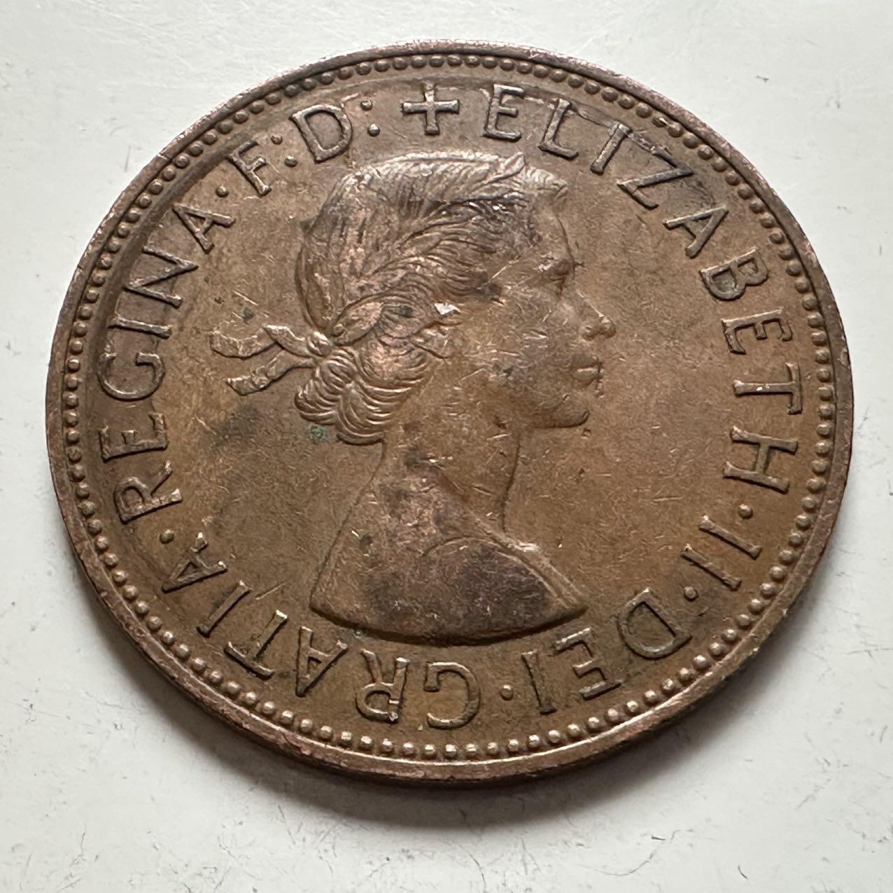 🌹外币初藏🌹🐯2025年第141场  每周二四六晚8️⃣点 接代拍 英国1963年一便士 a