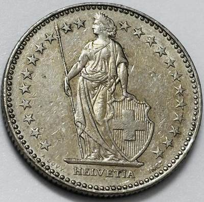 文馨钱币收藏第 285 场，【 长期接收代拍品】银币，评级币，散币场 - 1994 年瑞士 2 法郎