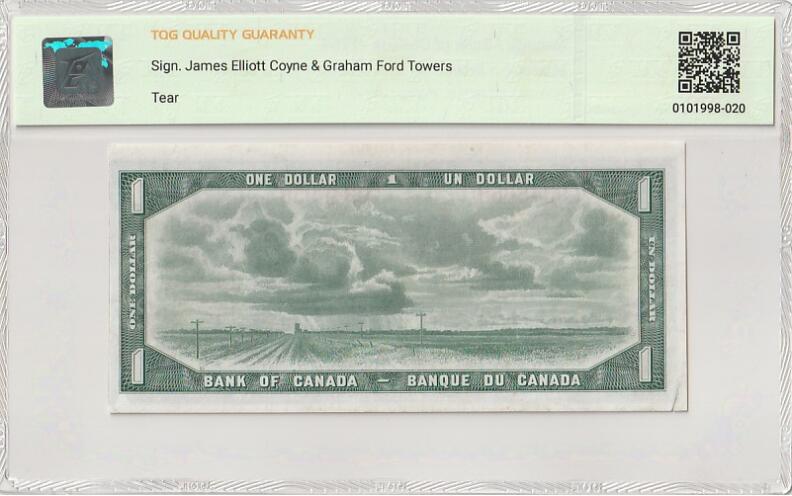 【礼羽收藏】🌏世界钱币拍卖第116期 1954年加拿大1元魔鬼脸