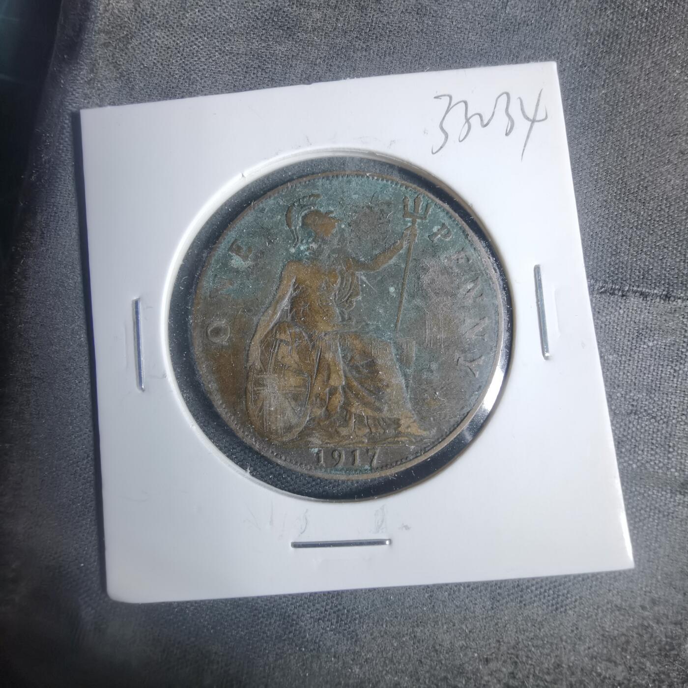 沼泽如烟--第933场 英国1917年1便士