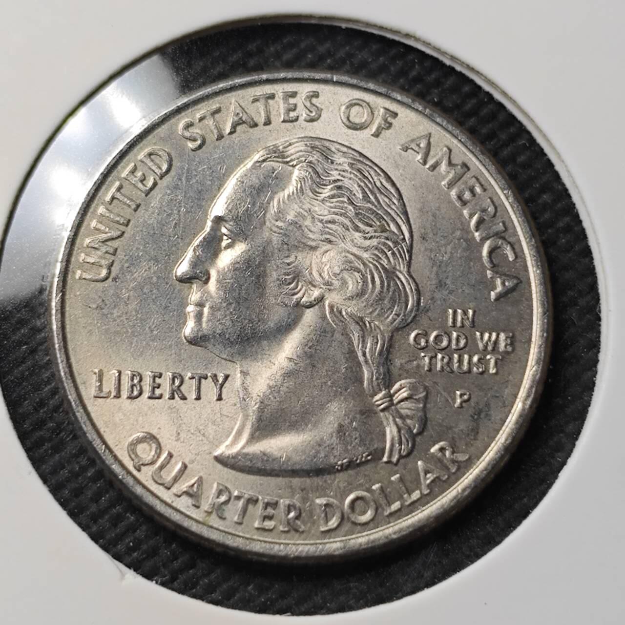 KK钱币收藏小铺 第379期  2月预留时间 周末发货  美国25分纪念币 好品