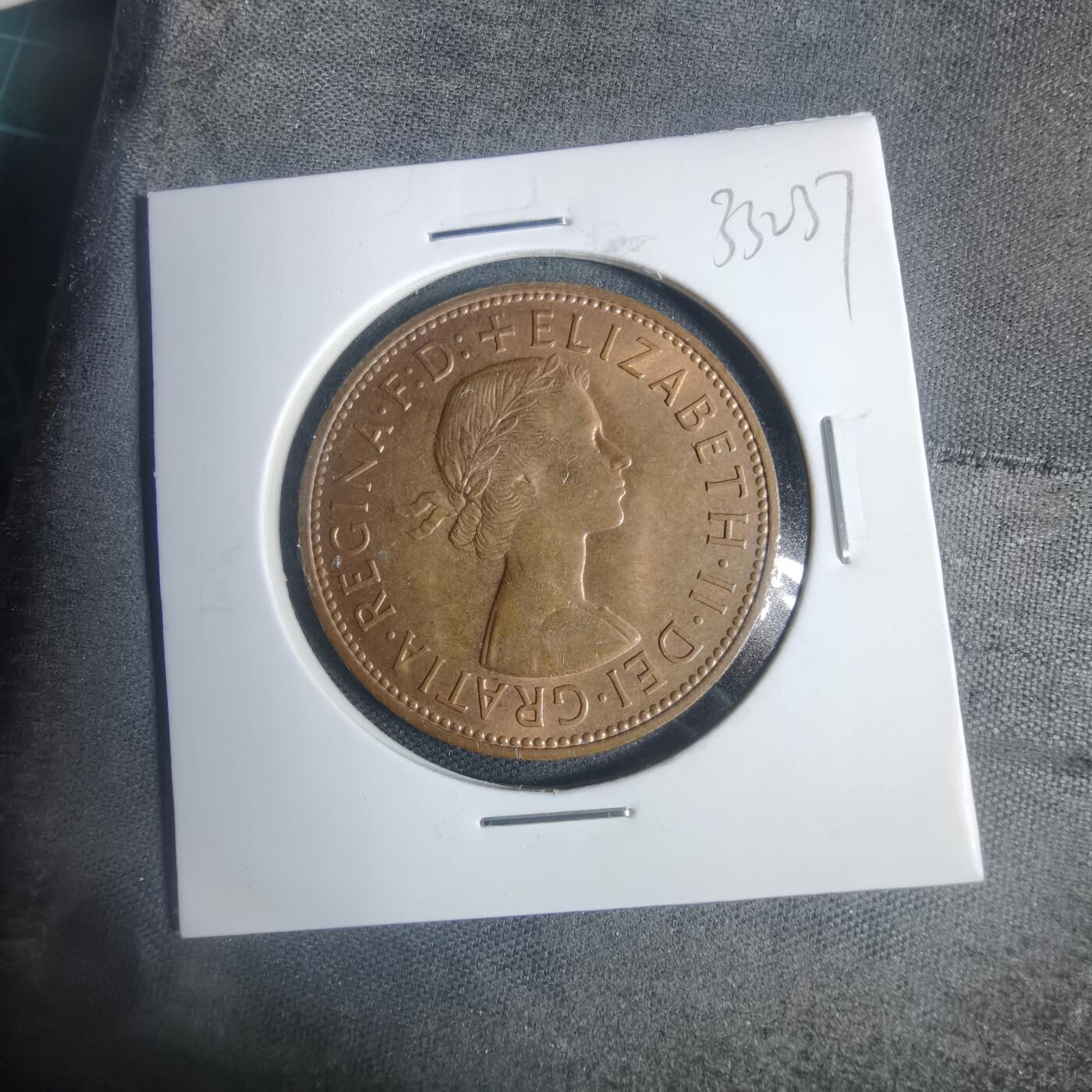 沼泽如烟--第933场 英国1966年1便士