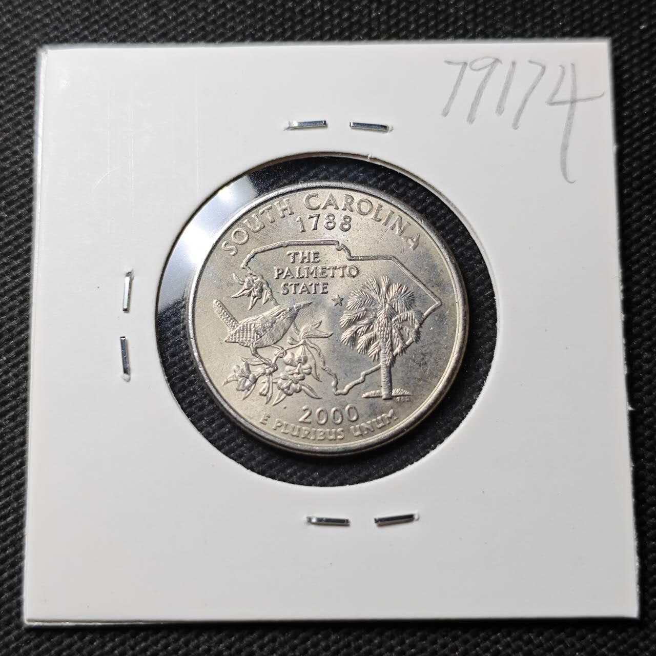 KK钱币收藏小铺 第379期  2月预留时间 周末发货  美国25分纪念币 好品