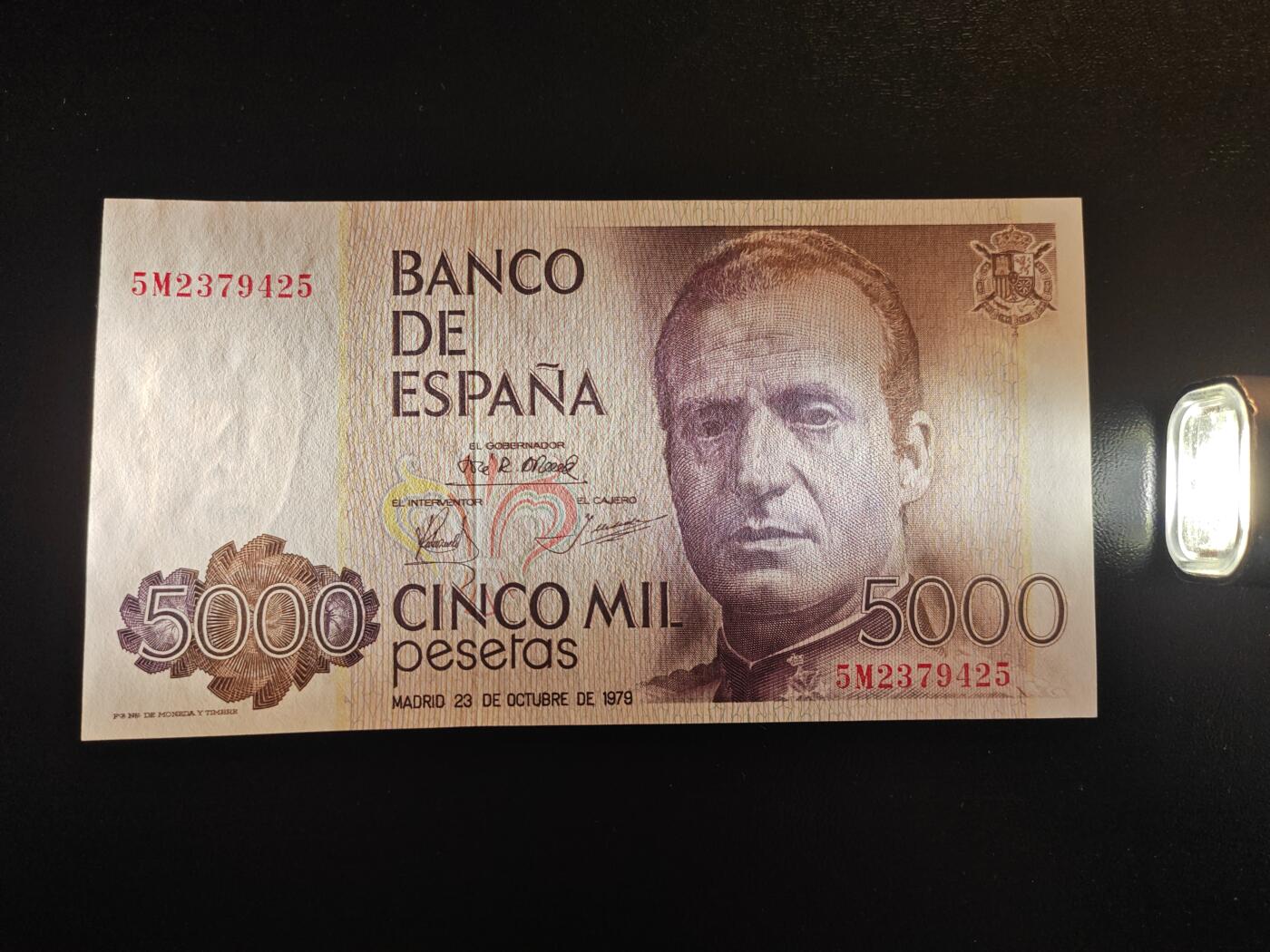 西班牙纸币 1979年 5000比塞塔 P-160 全新UNC 单价