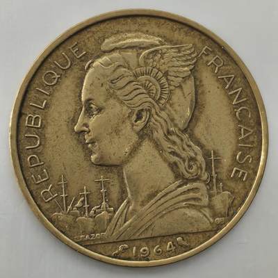 Krab外币市集Vol.26 - 科摩罗1964年20法郎